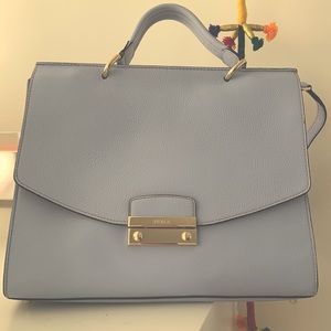 Furla Light Blue Bag with stripe